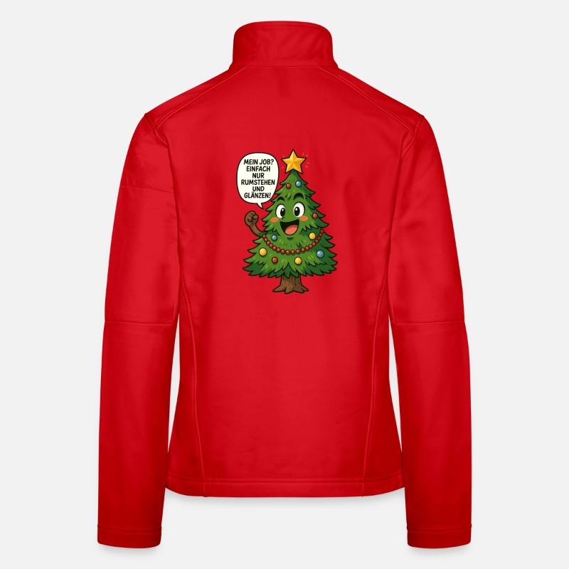 Lustiger Weihnachtsbaum Spruch Frauen Softshelljacke