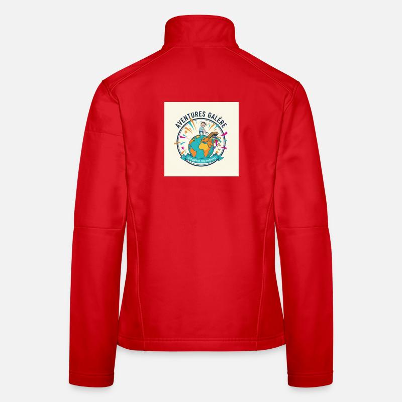 Adventures Galley World in Aktion - Frauen Softshelljacke - Rot
