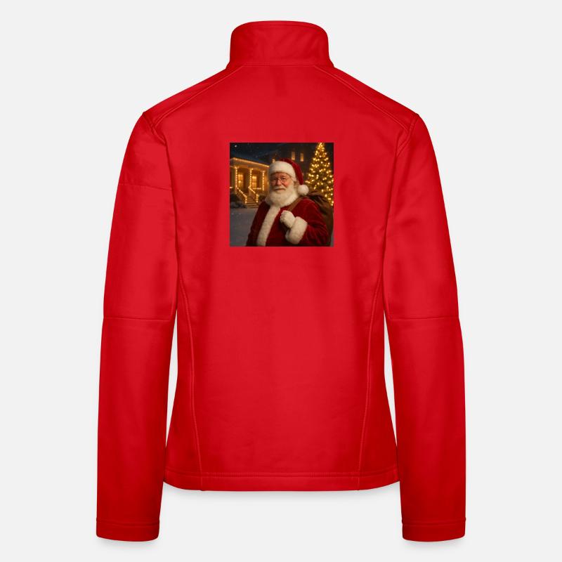Weihnachtsmann Frauen Softshelljacke