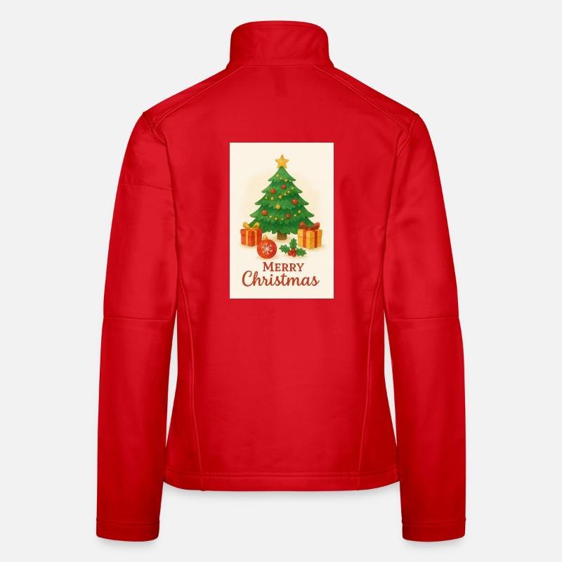 Christmas tree with gifts Women's Softshell Jacket