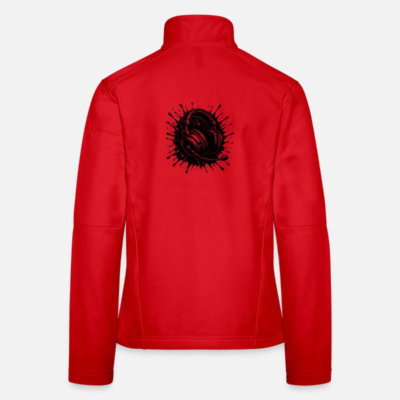 Mic on, Game on, Team Talk ready, World off Women's Softshell Jacket