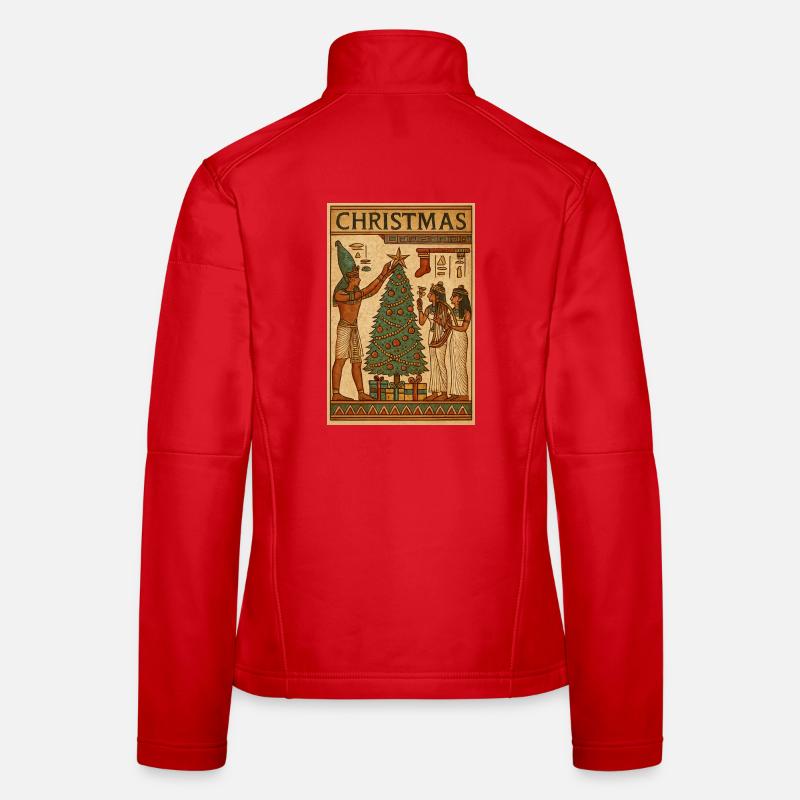 Ancient Egypt Christmas Scene Women's Softshell Jacket