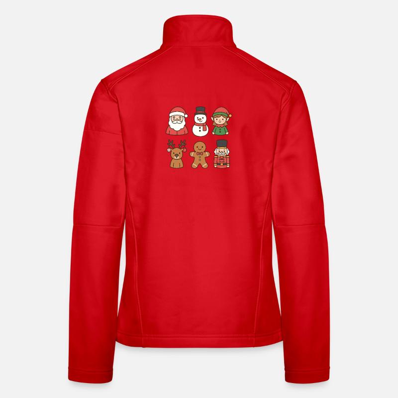 Whimsical Christmas Crew Women's Softshell Jacket