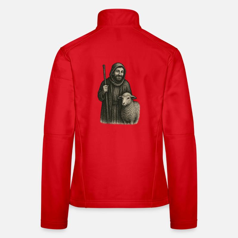 The Good Shepherd – Timeless Vintage Illustration Women's Softshell Jacket