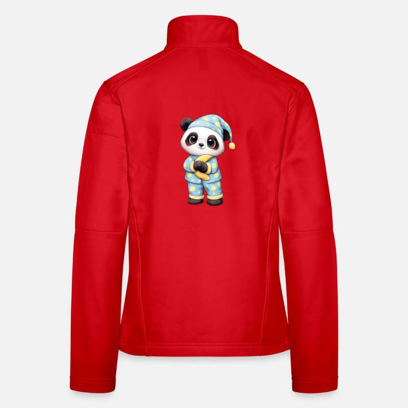 Mignon panda en pyjama – Cute Star De Veste en tissu softshell Femme