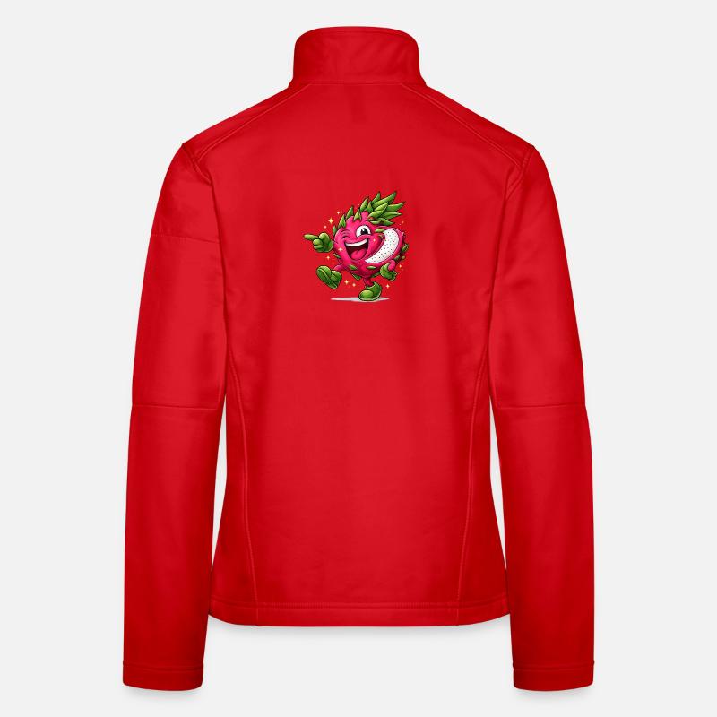 Fraise Dragon Joyeux Veste en tissu softshell Femme