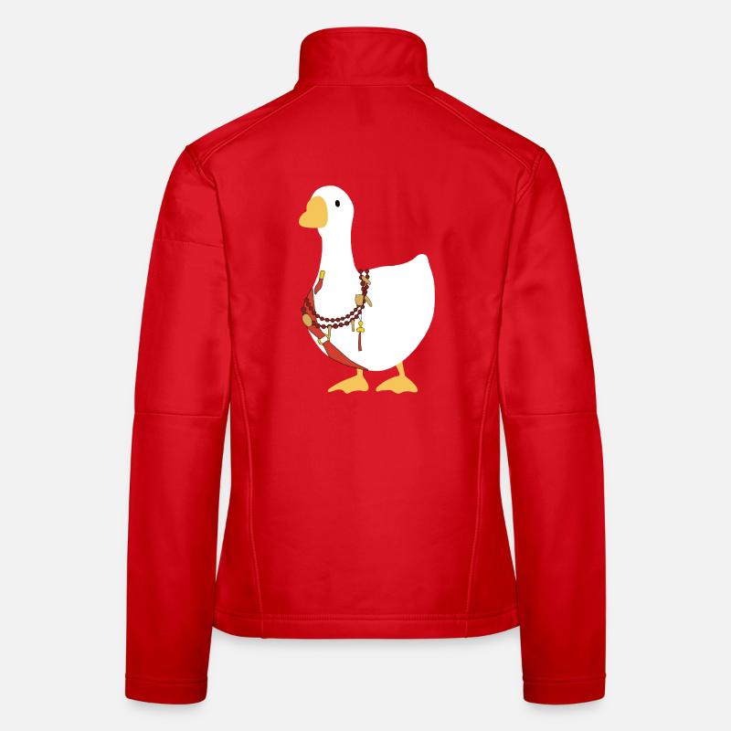 Wo sich Winde treffen – Chinesische Gans – Mitternachtsklingen Frauen Softshelljacke
