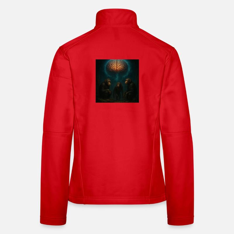 Brainlight: Three monkeys in a dream Women's Softshell Jacket