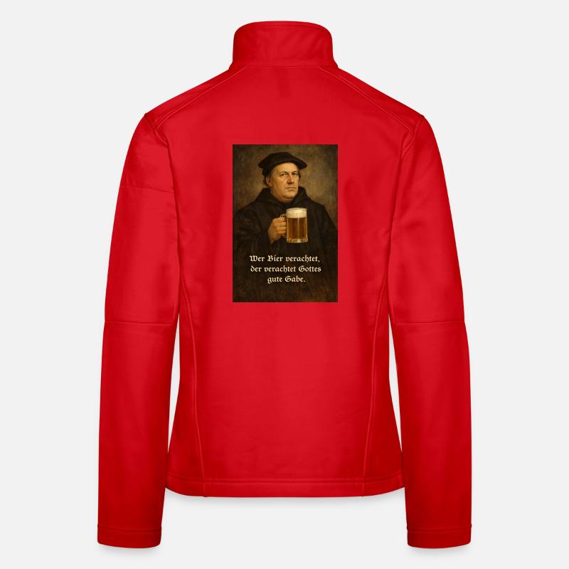 Martin Luther + Bière + Expression Veste en tissu softshell Femme