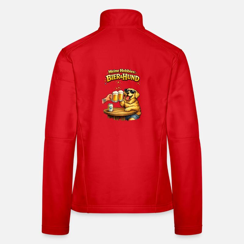 Meine Hobbies: Bier & Hund Women's Softshell Jacket