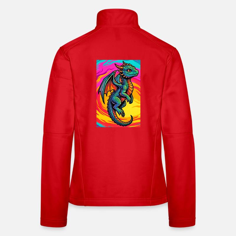 Drache Frauen Softshelljacke