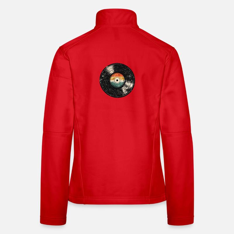 Retro Vinyl Women's Softshell Jacket