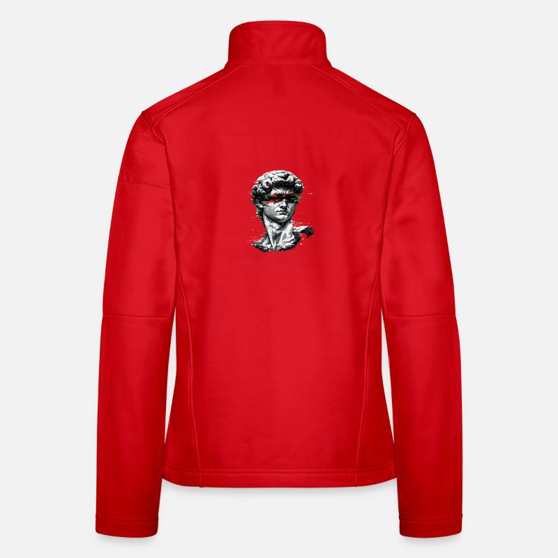 Bust Glitch Barock Frauen Softshelljacke