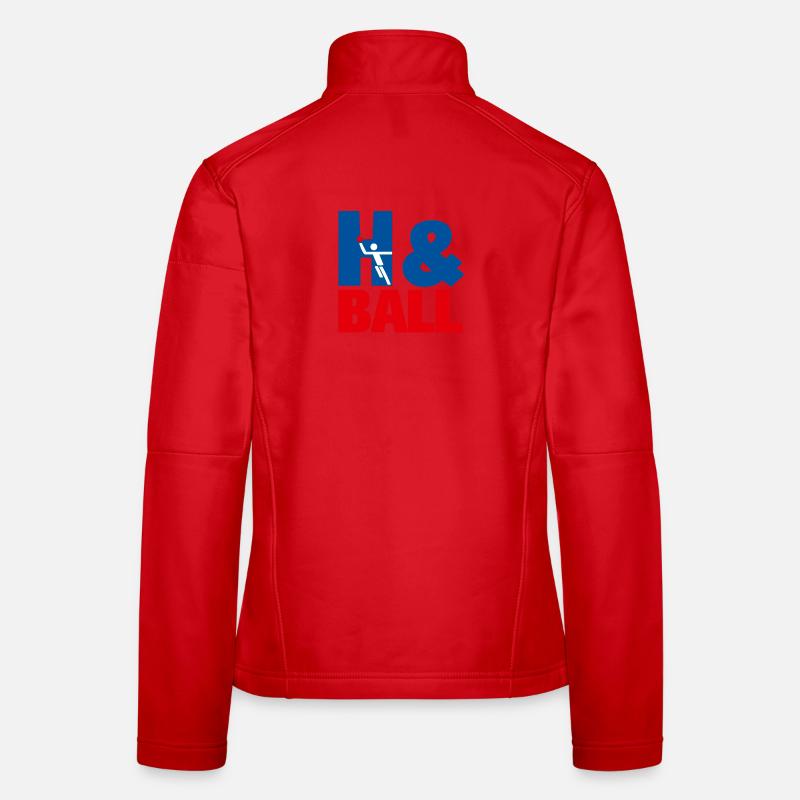 H&Ball Handball Sports Graphics - Women's Softshell Jacket - red