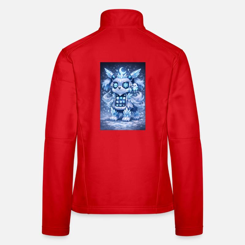 Eis-Kristall Robo-Hund Women's Softshell Jacket