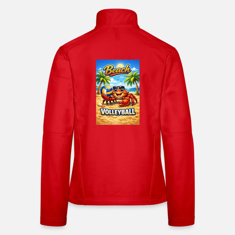 Design d’été pour le volley-ball de plage Veste en tissu softshell Femme
