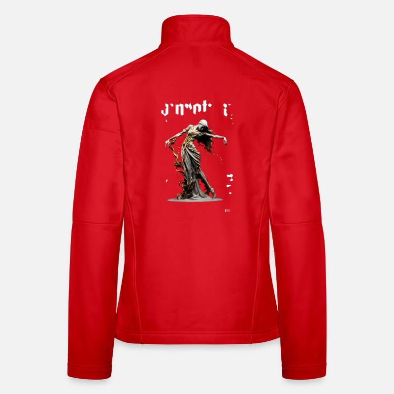 Golden River Statue - Women's Softshell Jacket - red