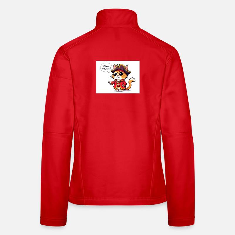 Cat Pirate Costume Illustration Women's Softshell Jacket