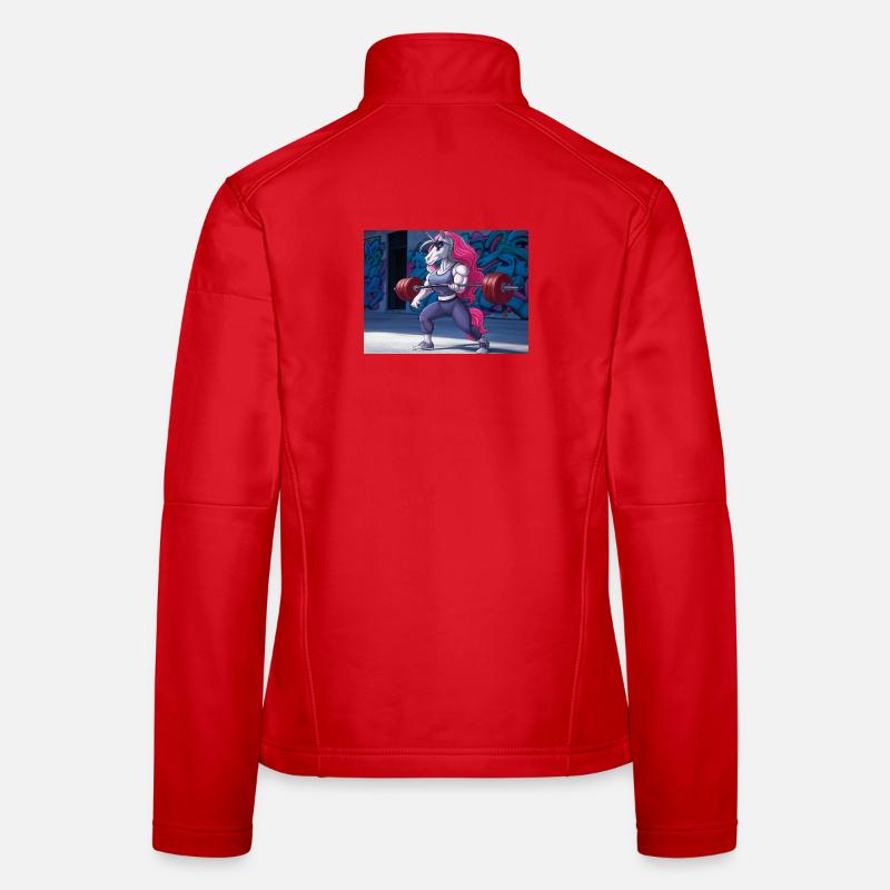 Powerful unicorn training - Women's Softshell Jacket - red