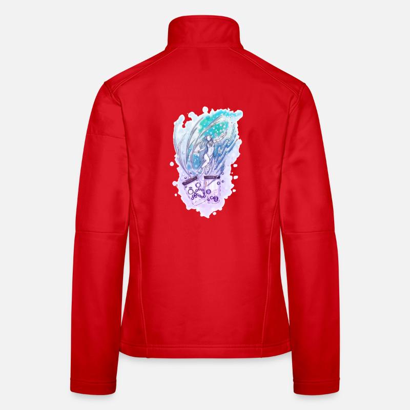 Wicca Wassermann Nixe Sternzeichen - Frauen Softshelljacke - Rot