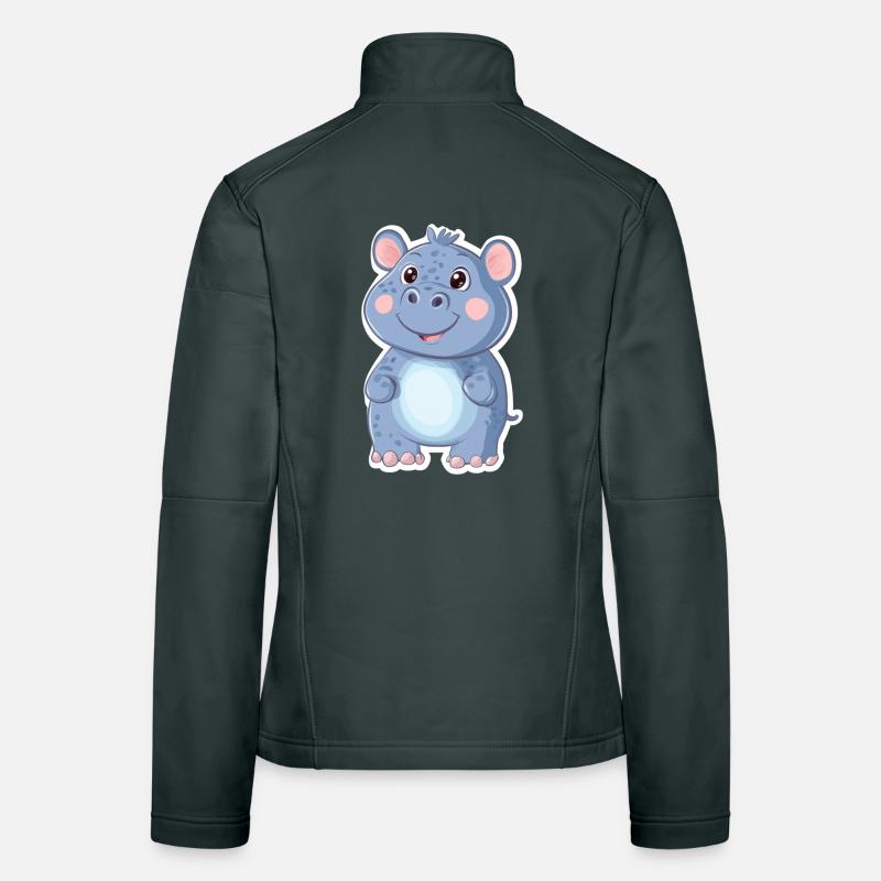 Nilpferd Frauen Softshelljacke