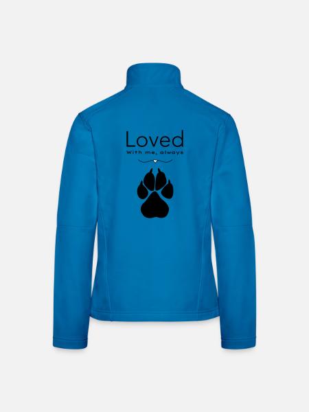 Chien – adoré - Veste en tissu softshell Femme - rouge - Dos