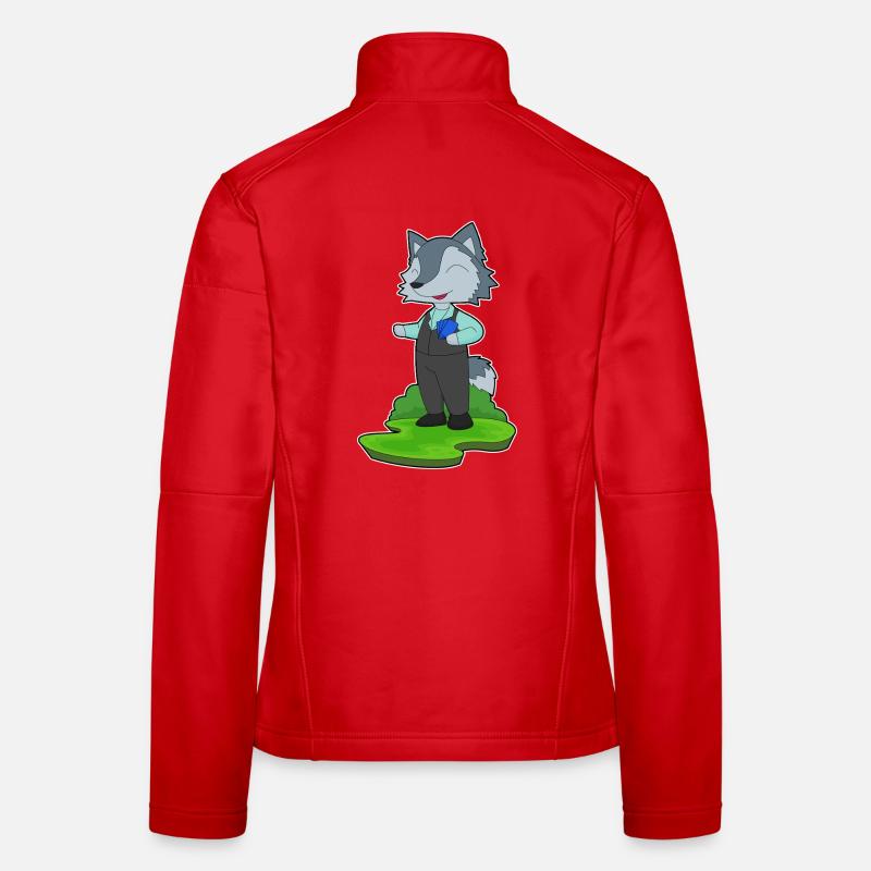 Jeu de cartes Wolf Poker Veste en tissu softshell Femme