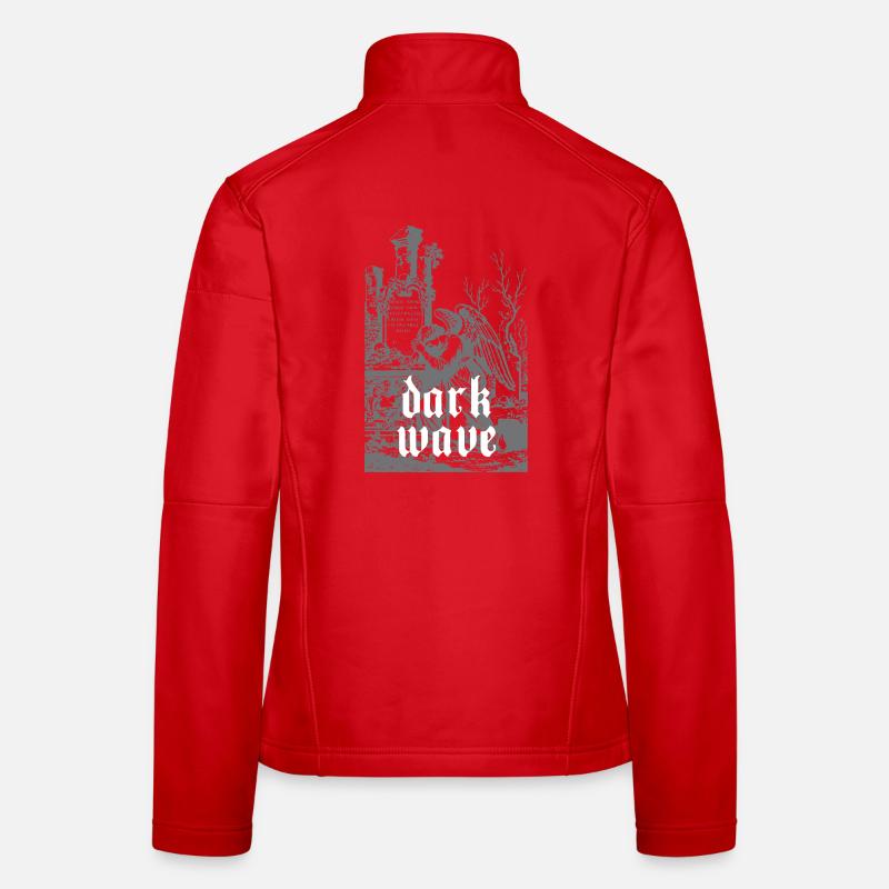Dark Wave Graveyard Raven Women's Softshell Jacket