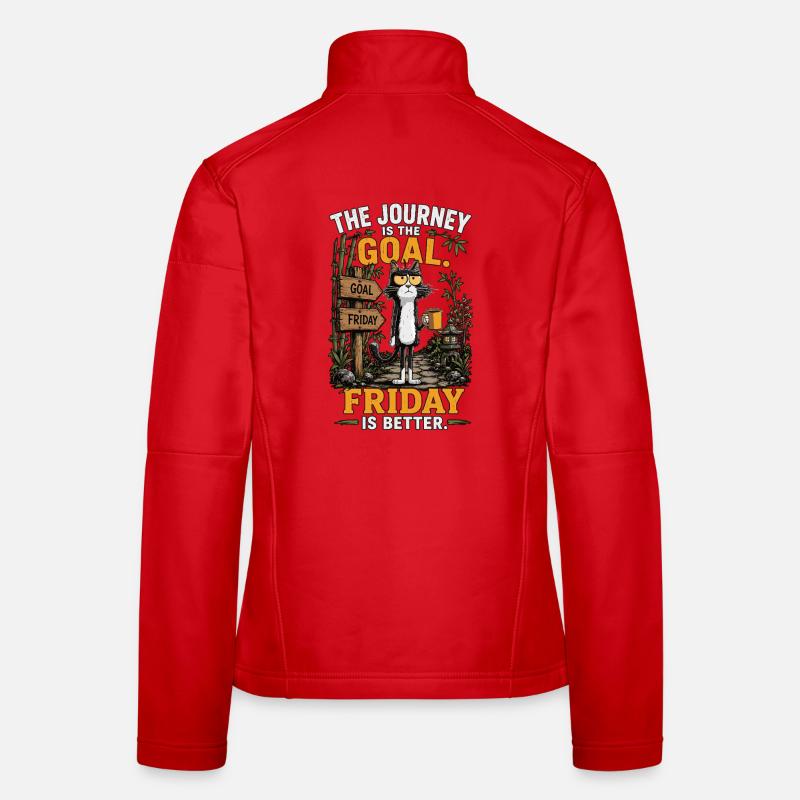 Friday Is Better : Le voyage du chat Veste en tissu softshell Femme