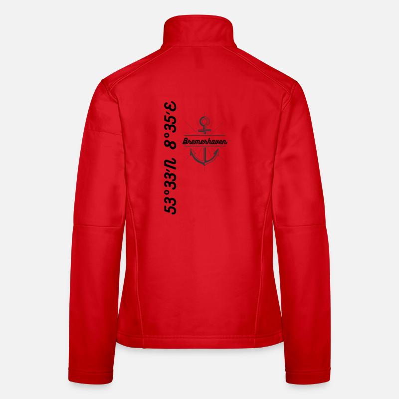 Bremerhaven coordinates Maritim Women's Softshell Jacket