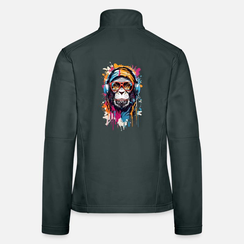 Coole Affe Frauen Softshelljacke