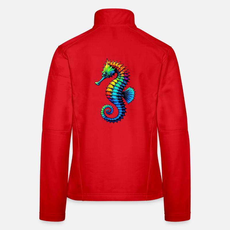 Hippocampe Veste en tissu softshell Femme