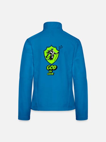 Gott des Geeks - Frauen Softshelljacke - Rot - Hinten