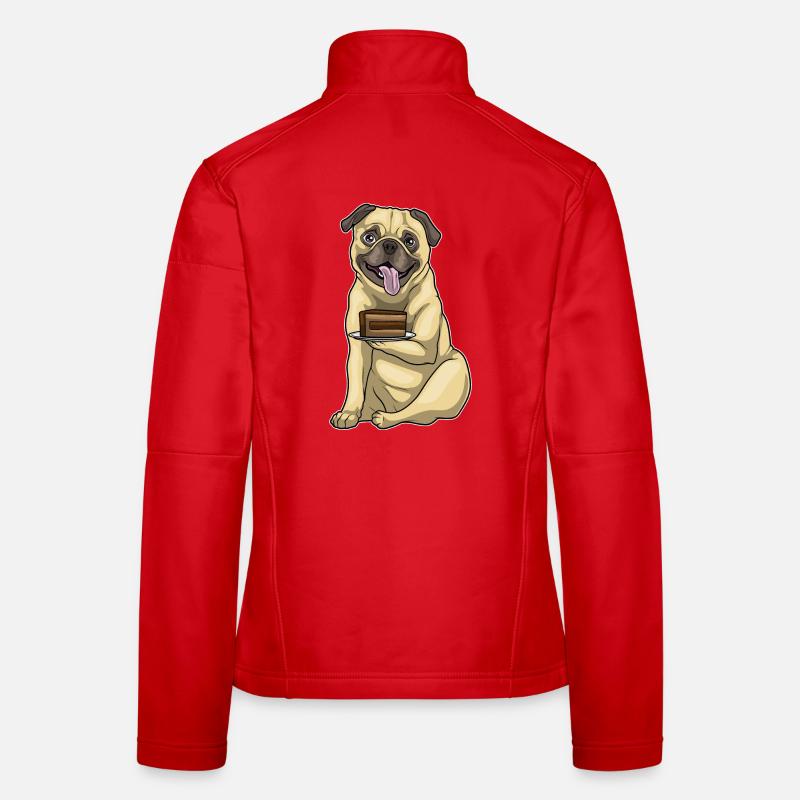 Pug Cake Women's Softshell Jacket