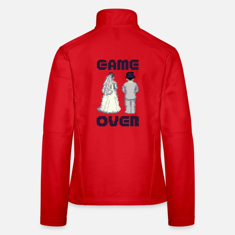 GAME OVER Junggesellenabschied Bräutigam - Frauen Softshelljacke - Rot