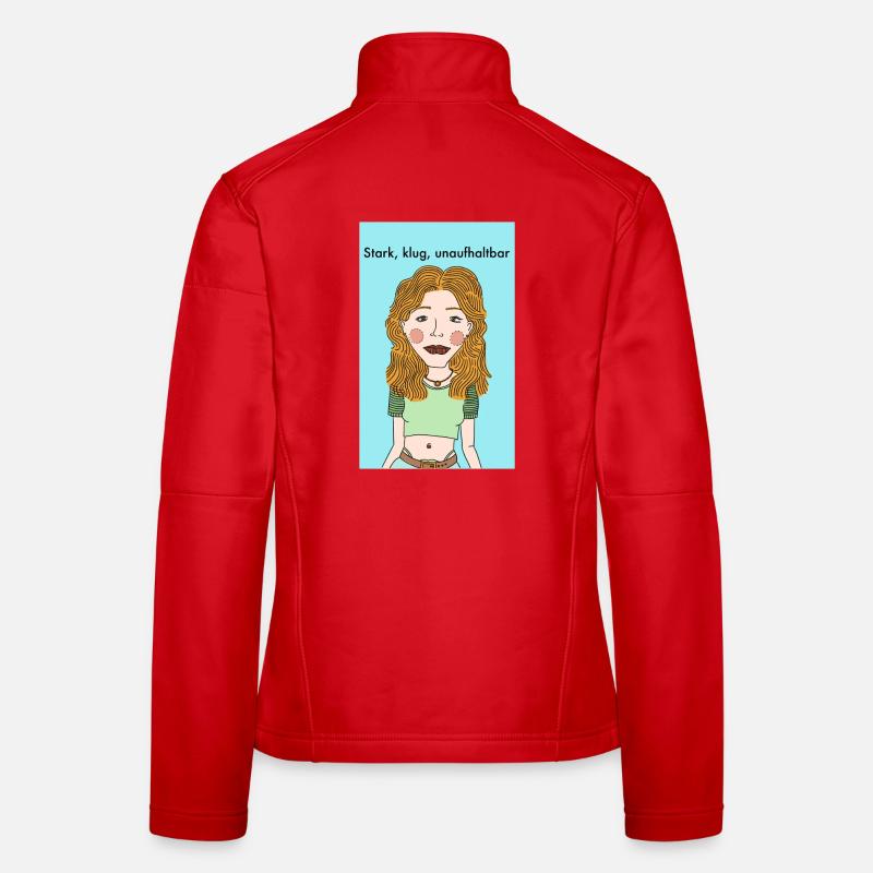 Une forte indépendance Veste en tissu softshell Femme