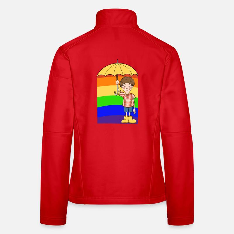 Regenbogen Mann Frauen Softshelljacke