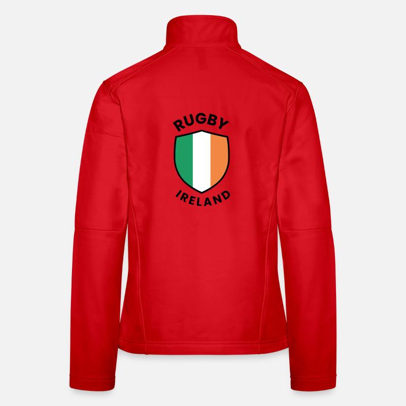 Conception du Rugby Ireland Shield Veste en tissu softshell Femme