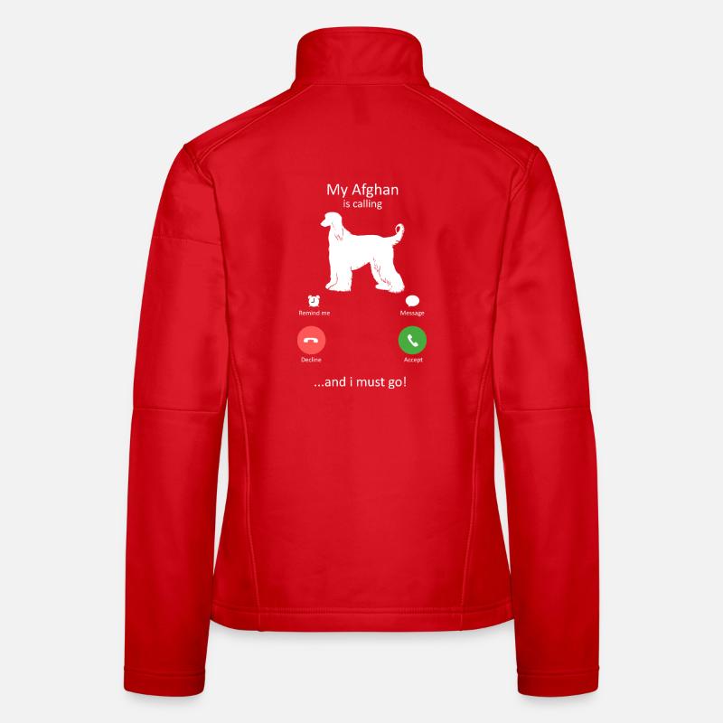 Funny Afghan Hound Is Calling And I Must Go Women's Softshell Jacket