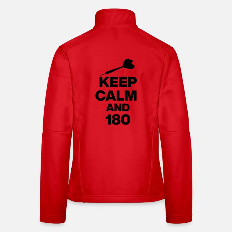 KEEP CALM AND 180, DART LOVE! ONEHUNDRETEIGHTY Women's Softshell Jacket