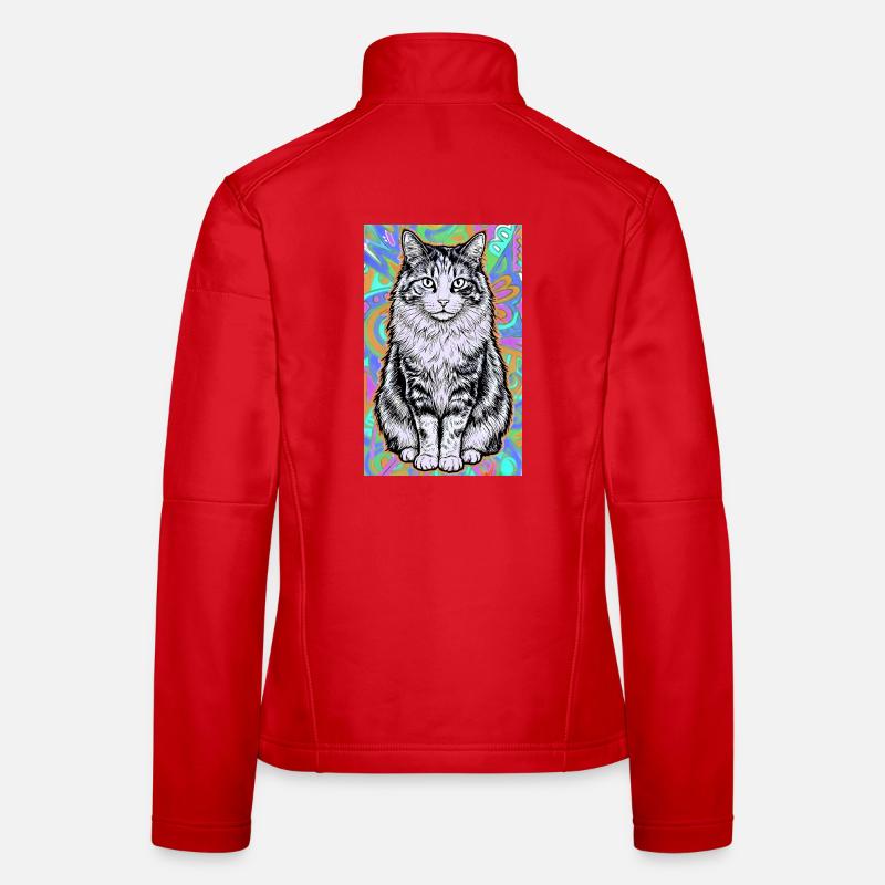chat Veste en tissu softshell Femme