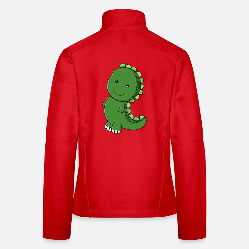 Emerald Dino Charm Women's Softshell Jacket