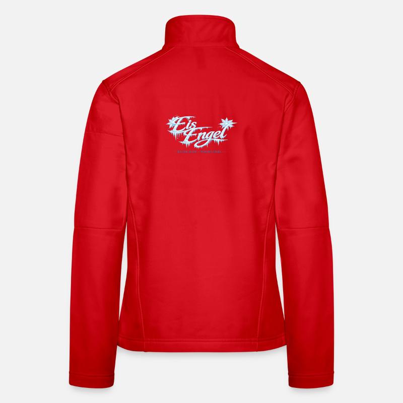 Eisengel Kalter Blick Warmes Herz - Frauen Softshelljacke - Rot