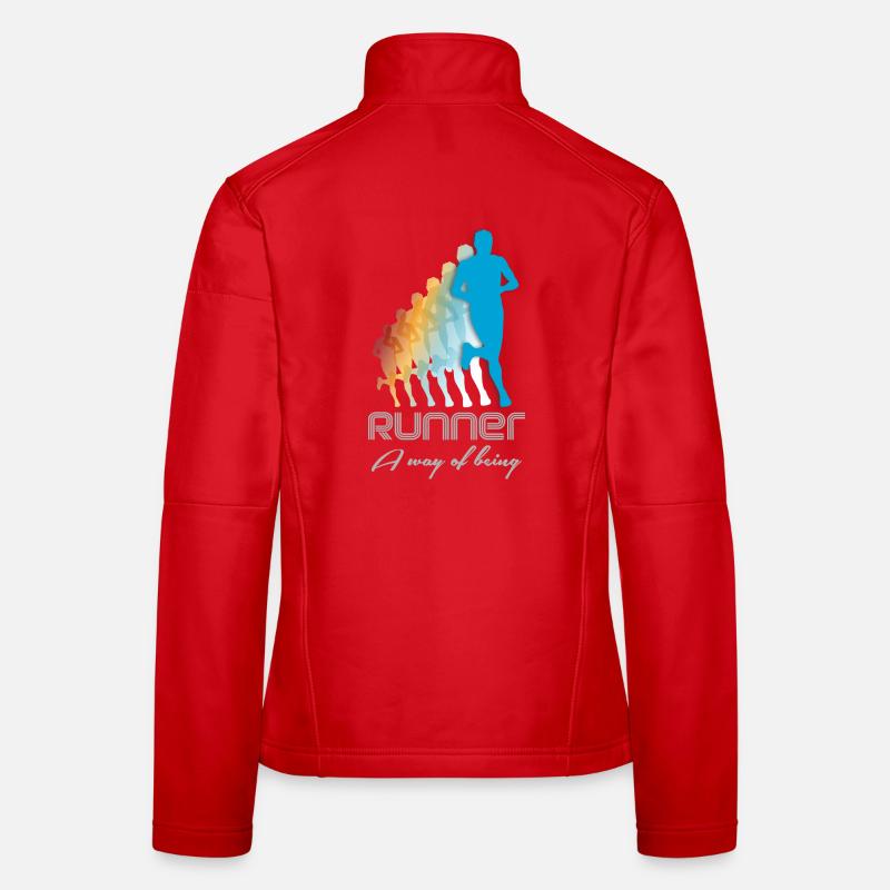 running - Women's Softshell Jacket - red