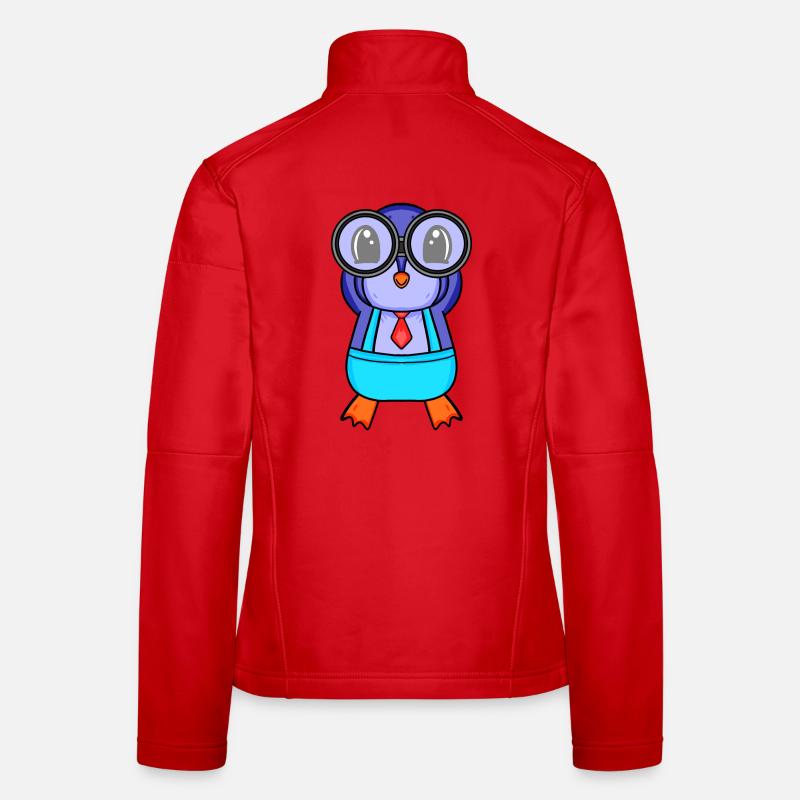 Teleskop Astronomie Astronom Pinguin Frauen Softshelljacke