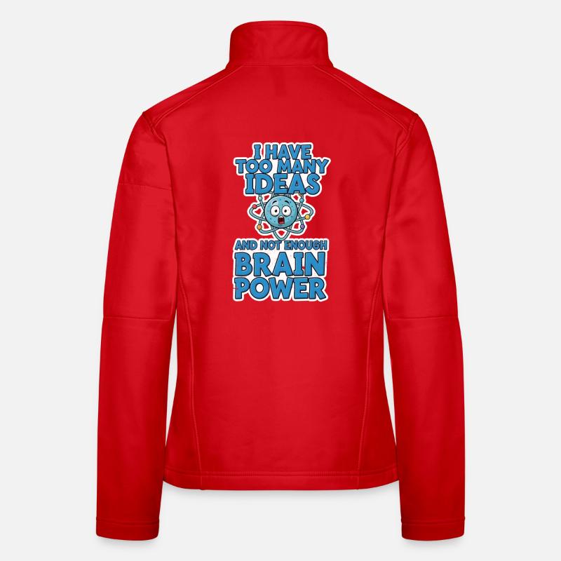 Brain Power Comic Shirt Gift Women's Softshell Jacket