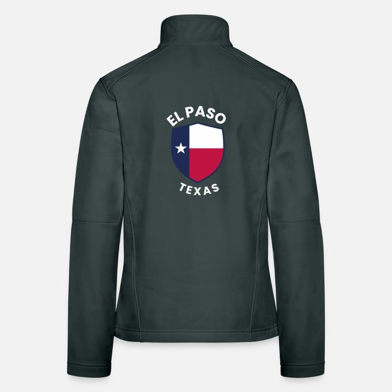 El Paso Texas Shield Flag Women's Softshell Jacket