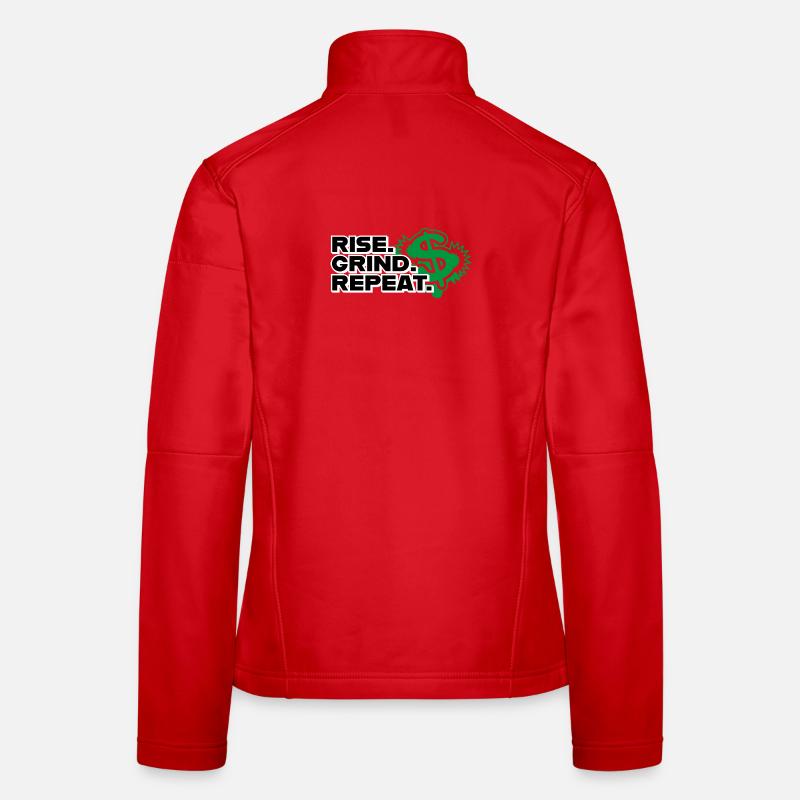 Rise Grind Repeat - Motivation Women's Softshell Jacket