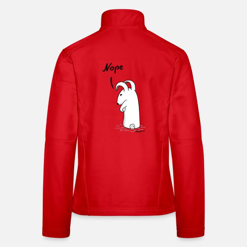 Grumpy bunny "Nope" Women's Softshell Jacket