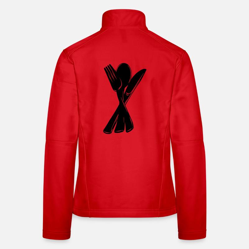 Knife fork and spoon Women's Softshell Jacket